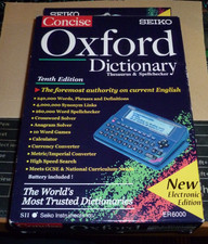 Seiko ER6000 Oxford Dictionary Thesaurus & Spellchecker 10th Edition Boxed