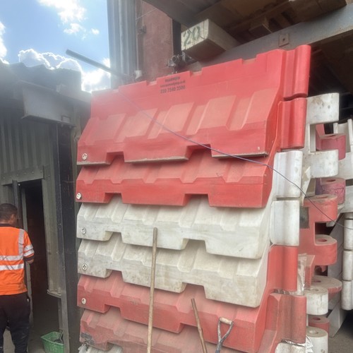 Water filled barriers - filled,