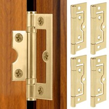 FLUSH HINGES 4Pc 60mm Brass