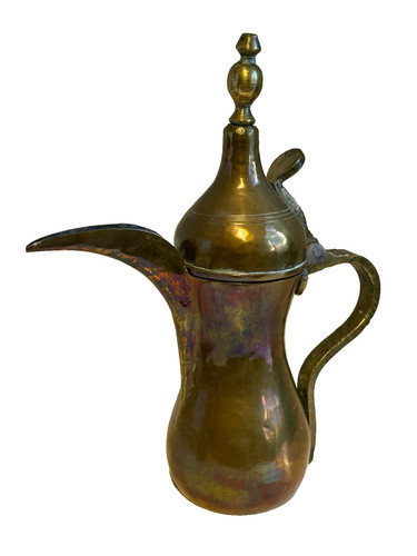 Antique brass dallah coffee - antique,
