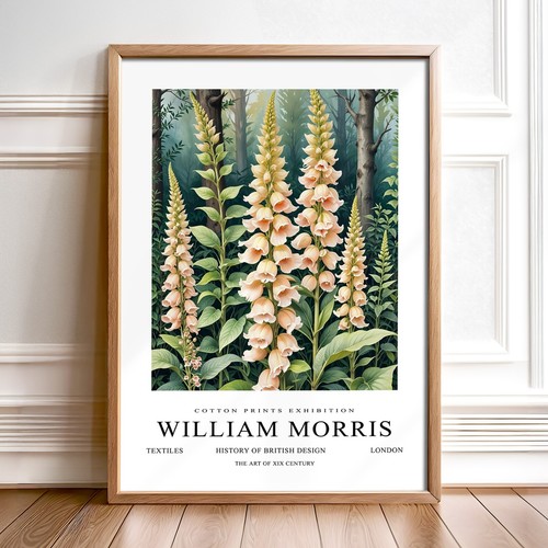 William morris inspired - inspired, cotton