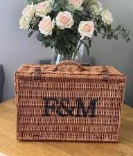 F&M Wicker Basket Hamper