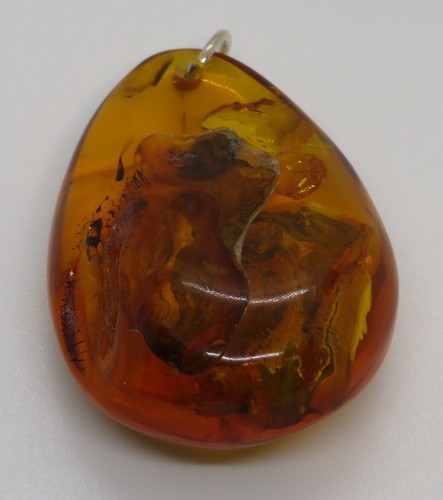 Large amber pendant - , head