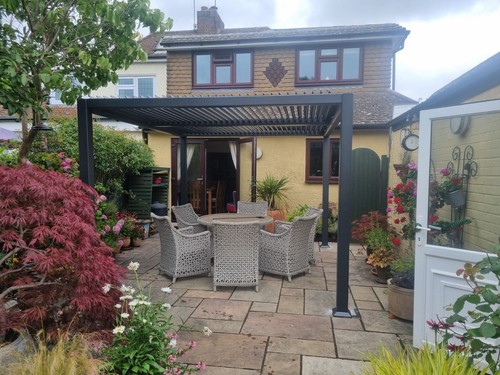Aluminium pergola 3 6m - pergola, 3.6m
