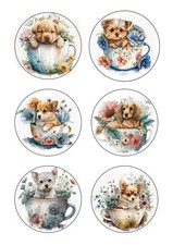Teacup Puppies Card Making