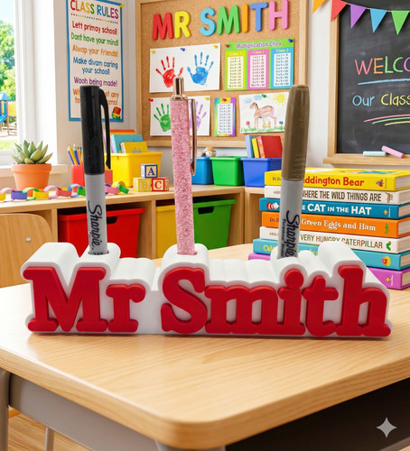 Personalised teacher desk - teacher,
