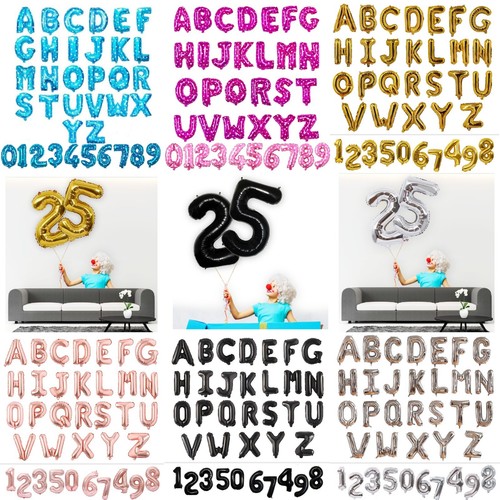 Numbers letters balloons - 16",