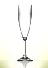 Premium Plastic Champagne Flutes, Reusable, Polycarbonate & Catering Quality 
