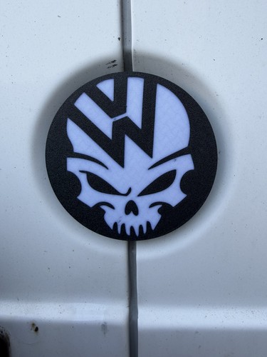 Skull rear door badge - rear, vw