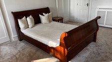 Mahogany Style Sleigh Bed