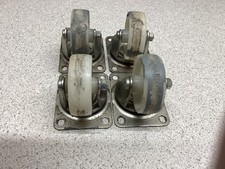 4 x Flexello Nylon Swivel Castors 100mm High 80mmx105mm