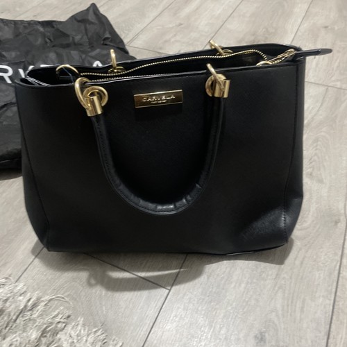 Carvela black saffiano tote - carvela,