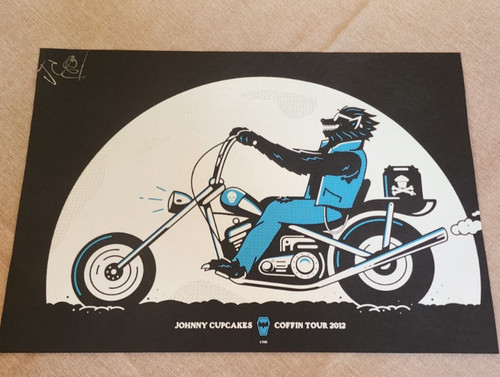 Johnny cupcakes print coffin - cupcakes,