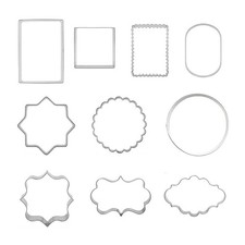 10 Pcs Plaque Frame Cookie