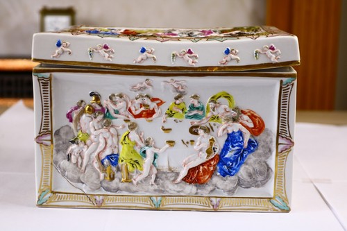 Antique large meissen ormolu - antique,