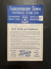 20.4.1959. Shrewsbury Town v