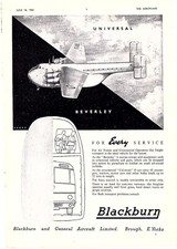 (AAB2) ADVERT 11X8" UNIVERSAL BLACKBURN BEVERLEY