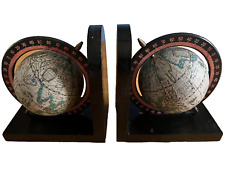 Pair of Rotating Globe Bookends