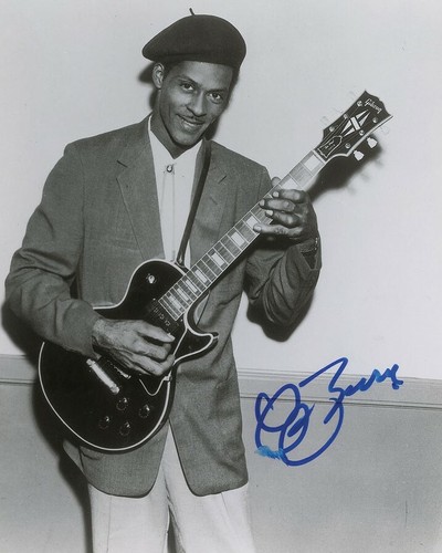 Chuck berry signed photograph - chuck,