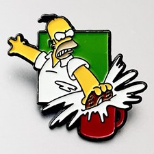 The Simpsons 1997 Homer Enamel Pin Badge Vintage Rare Collectables Merchandise