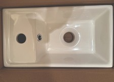 White compact Ceramic wash basin