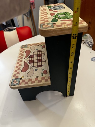 Vintage wooden double - vintage, step