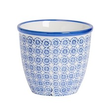 Hand-Printed Plant Pot