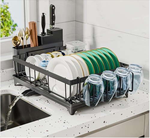 Dish drainer rack with cutlery - drainer, rack-with