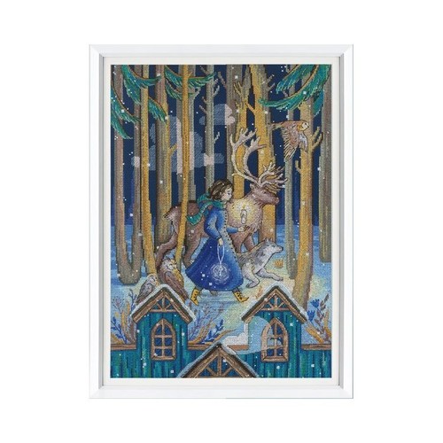 Candle and key cross stitch - and,