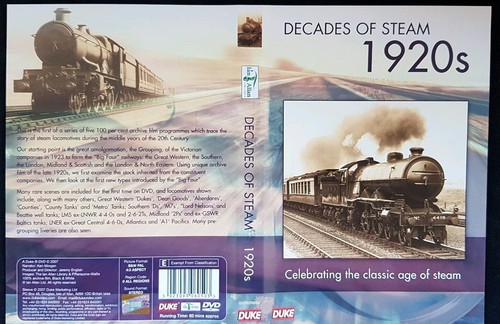 Decades steam 1920s dvd - of,
