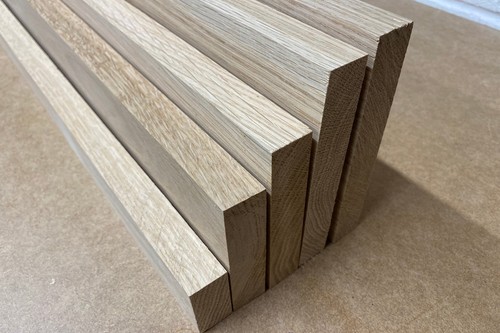 Solid oak boards planed - solid, all