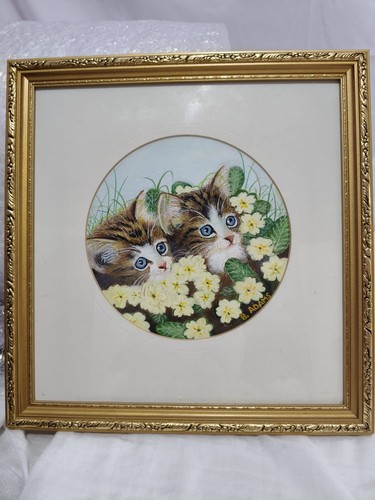 Original cat painting adams - cat, b.