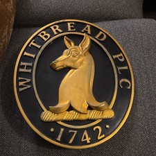 Vintage Whitbread PLC Brewery Pub Advertising Sign 