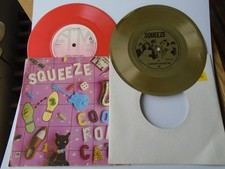 SQUEEZE 2 x 7" COOL FOR CATS PUSE VINYL! + EUROPE TOUR '80 FLEXI 7"