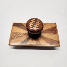 Vintage wooden inlaid ink - vintage,