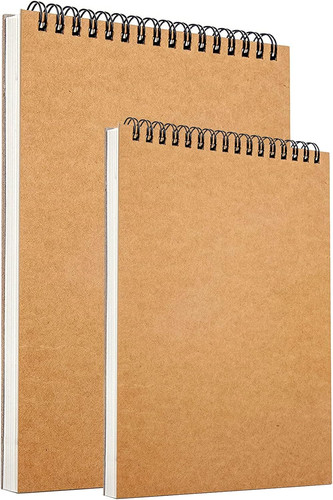 2pack sketch books hard - books,