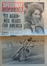 SPEEDWAY MAIL NEWSPAPER: WHITE CITY, CREWE, NEWPORT, PAISLEY, BOSTON  13/2/1976