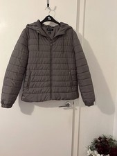 Ladies  New Look Grey Puffer Jacket Size 12   Vgc