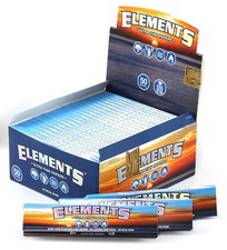 ELEMENTS Ultra Thin Slim King Size Rolling Papers | Full Box of 50 Booklets