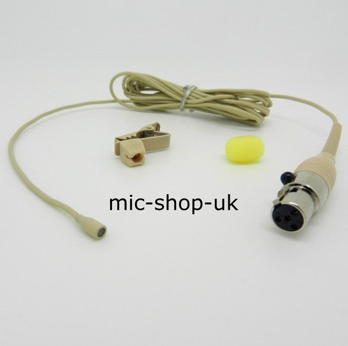 Beige discreet lavalier lapel - discreet,