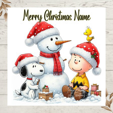 Personalised Festive SNOOPY