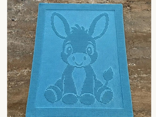 Knitting pattern baby blanket - baby,