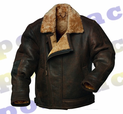 Mens flying sheepskin jacket - flying,