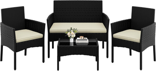 Piece rattan conversation - rattan,