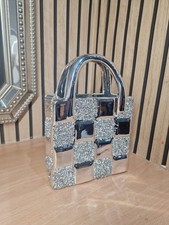 Silver chrome purse vase - purse,