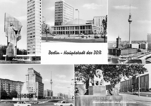 Gdr postcard berlin capital - gdr,