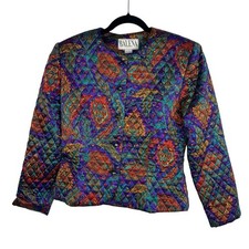 VTG 80s Silk Quilted Paisley