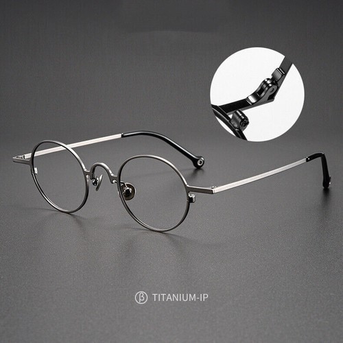 Retro round pure titanium - round,
