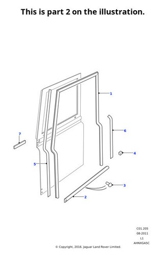 Land rover genuine seal - land, front