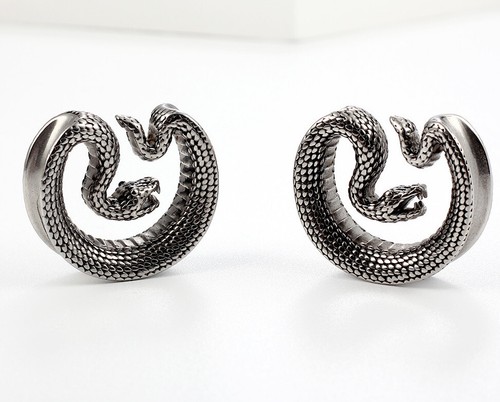 Steel snake flesh tunnel 3d - steel,